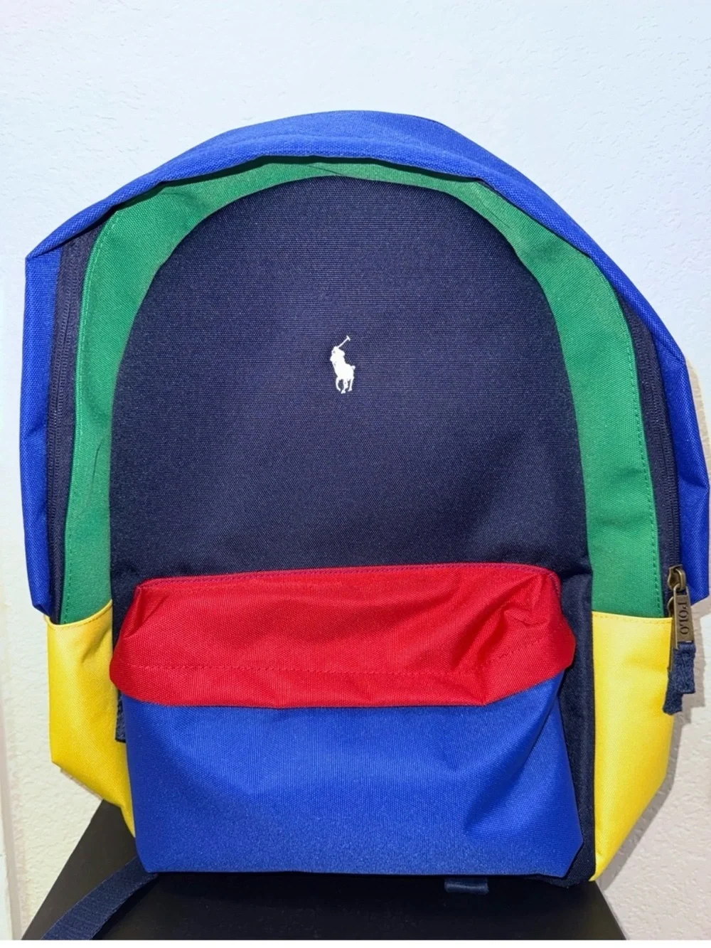 Polo by Ralph Lauren Multicolor Men's Backpack - Navy, Blue, Red, Green, Yellow